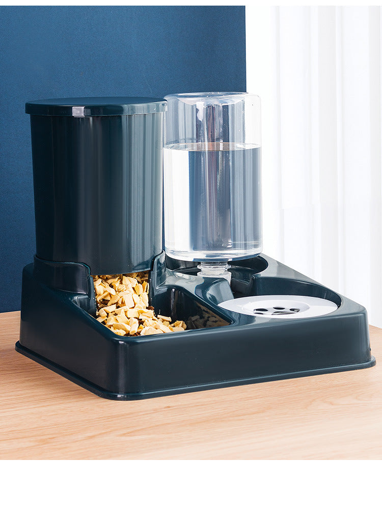 Enhance Your Pet's Feeding Experience with Our Automatic Pet Food and Water Feeding Bowl Device